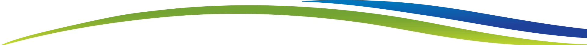 Abstract graphic with overlapping green, blue, and black curved bands above a white background.